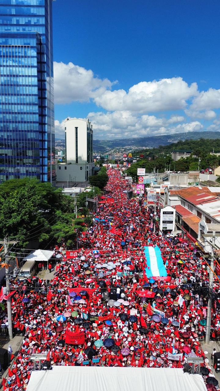 People of Honduras flooded the streets in support of President Xiomara Castro