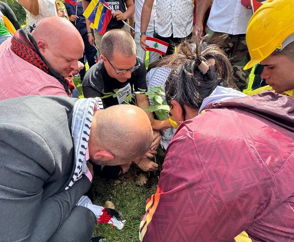 Venezuela held a reforestation event for Palestine: “Trees for Peace”