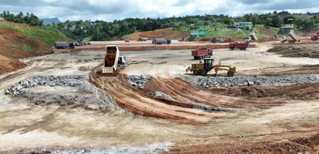 Construction of Dominica International Airport began