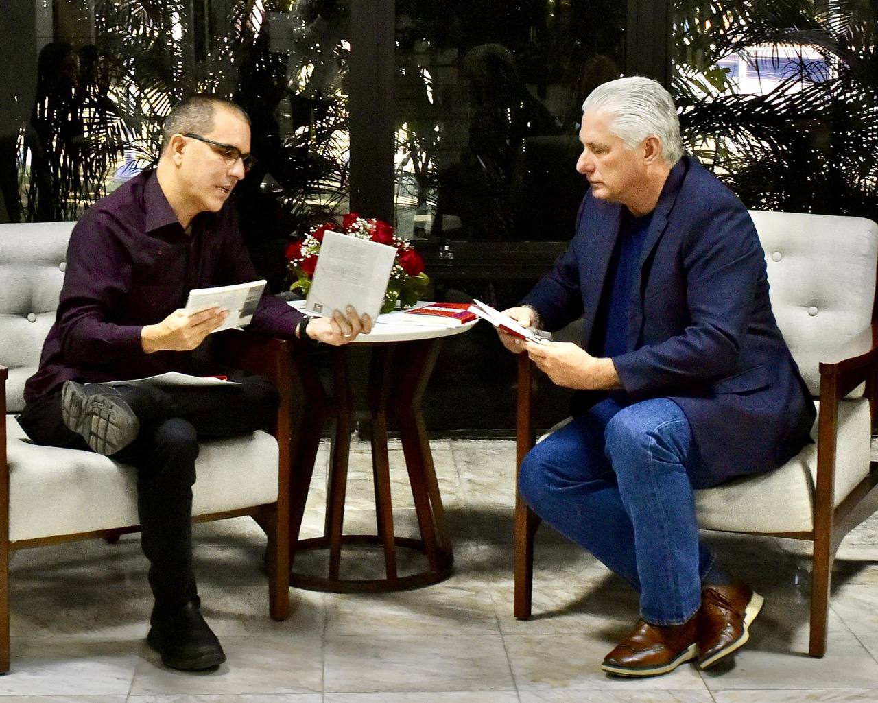 Cooperación e inteligencia artificial centran encuentro entre el Presidente de Cuba y el Secretario Ejecutivo del ALBA-TCP